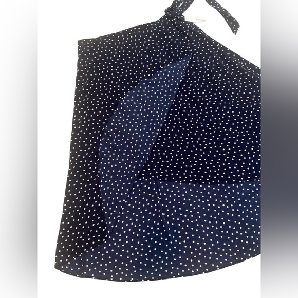NWT Downing Studio full polka dot lined flowy skirt side tie elastic waist 3x - Picture 4 of 9